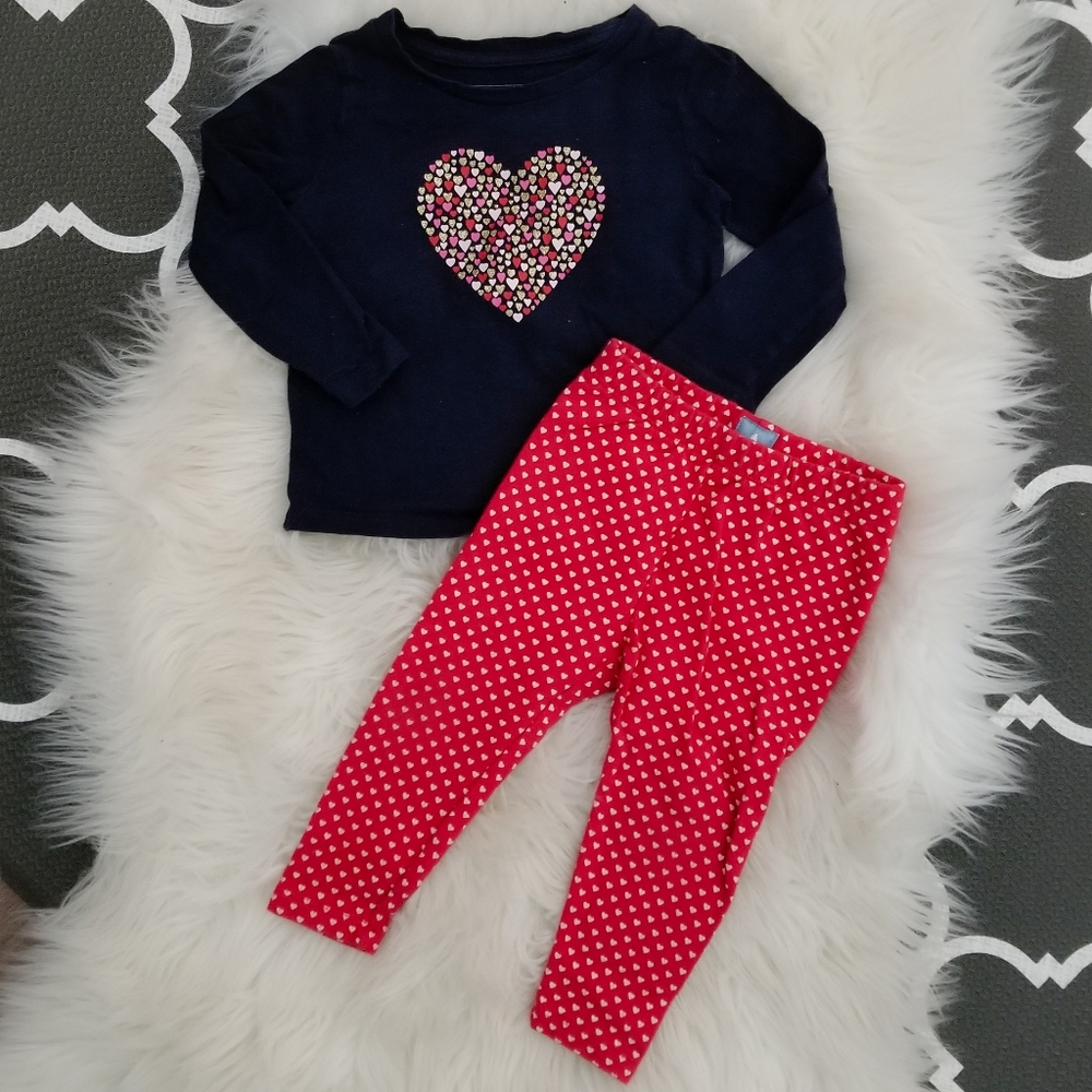 Gap Baby Girl Hearts Outfit